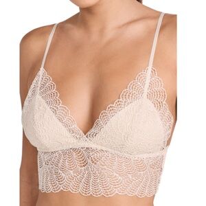 Jonathan Simkhai Isla Lace Bralette Beige